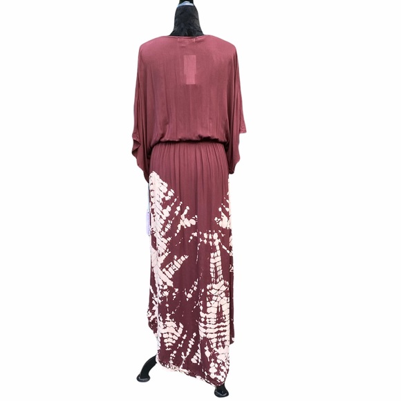 NEW Young Fabulous & Broke Burgundy Tie Dye Dress - Picture 4 of 15